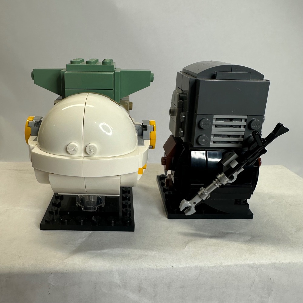 LEGO Star Wars BrickHeadz The Mandalorian &‎ The Child 75317 Building Complete - Picture 3 of 9